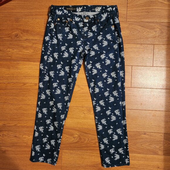 J. Crew Cropped Matchstick Floral Print Jeans - Picture 2 of 14